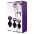 Rianne - Set de 3 plugs anales de silicona (negro)