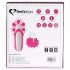 Vibrador oral rotativo Clitella - recargable y rosa