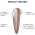 Satisfyer 1 N°1 - Estimulador clitorial con ondas, resistente al agua (marrón)