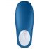 Satisfyer Doble Ballena - vibrador dual para parejas (azul)