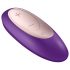 Satisfyer Doble Plus Control: vibrador recargable para parejas (lila)