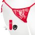 Set vibrador rojo – Tanga vibrante (S-L)