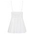 Babydoll de encaje con tanga blanco - Obsessive